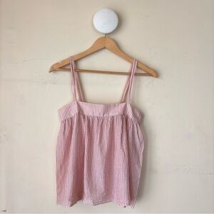 Jenni Kayne Red Candy Striped Gauze Camisole